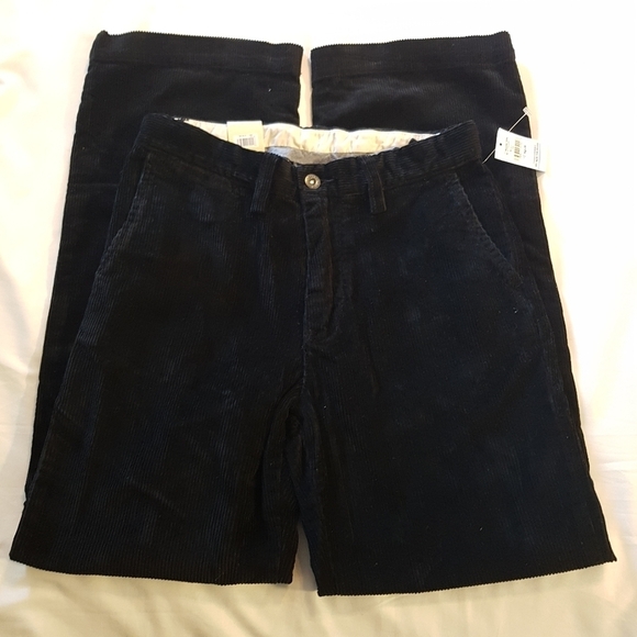 GAP boys size 10 black corduroy pants, adjustable waist, winter weight, New - Picture 1 of 6
